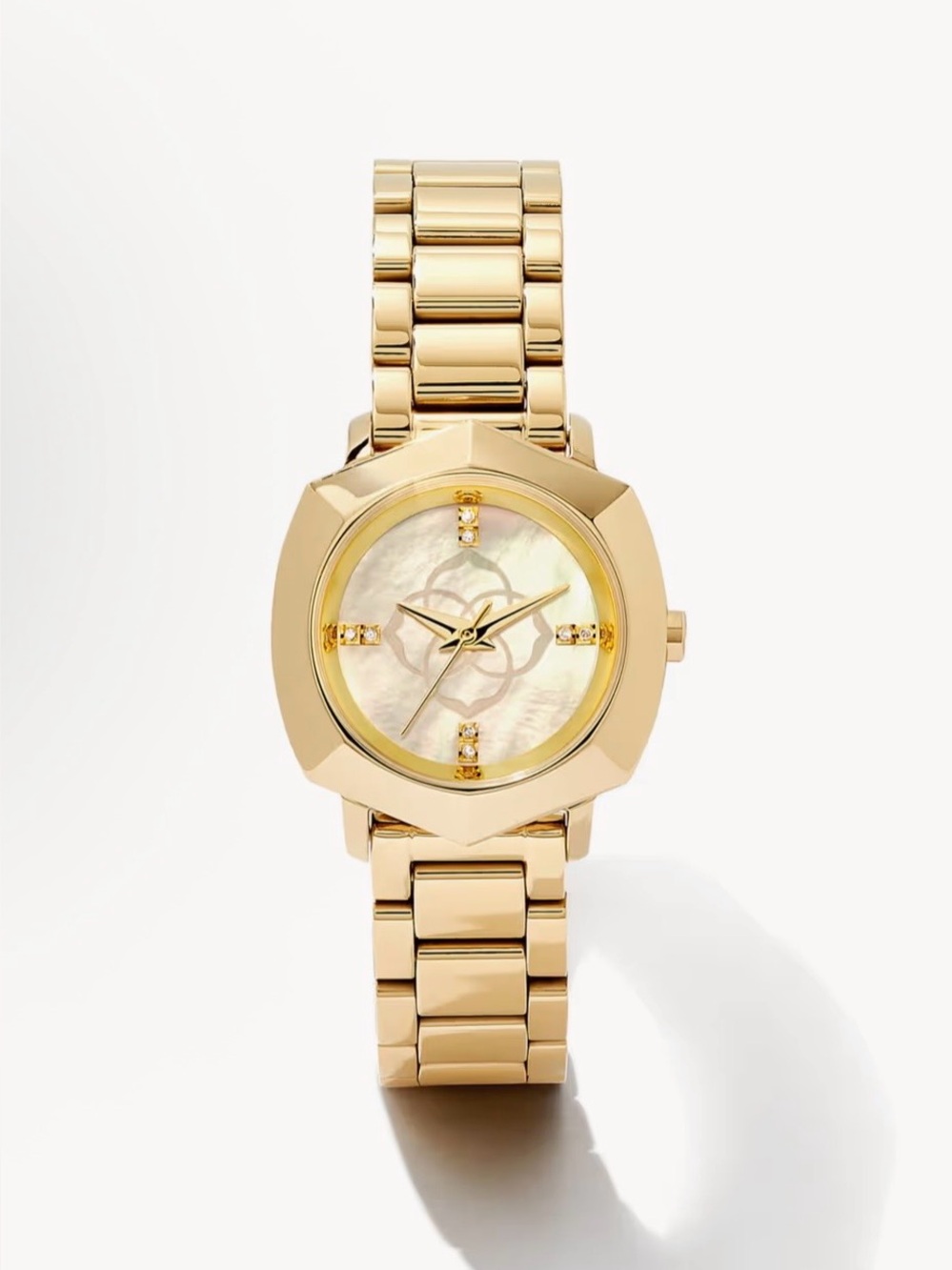 Kendra Scott Dira Gold-Tone Ivory Mother-of-Pearl Watch